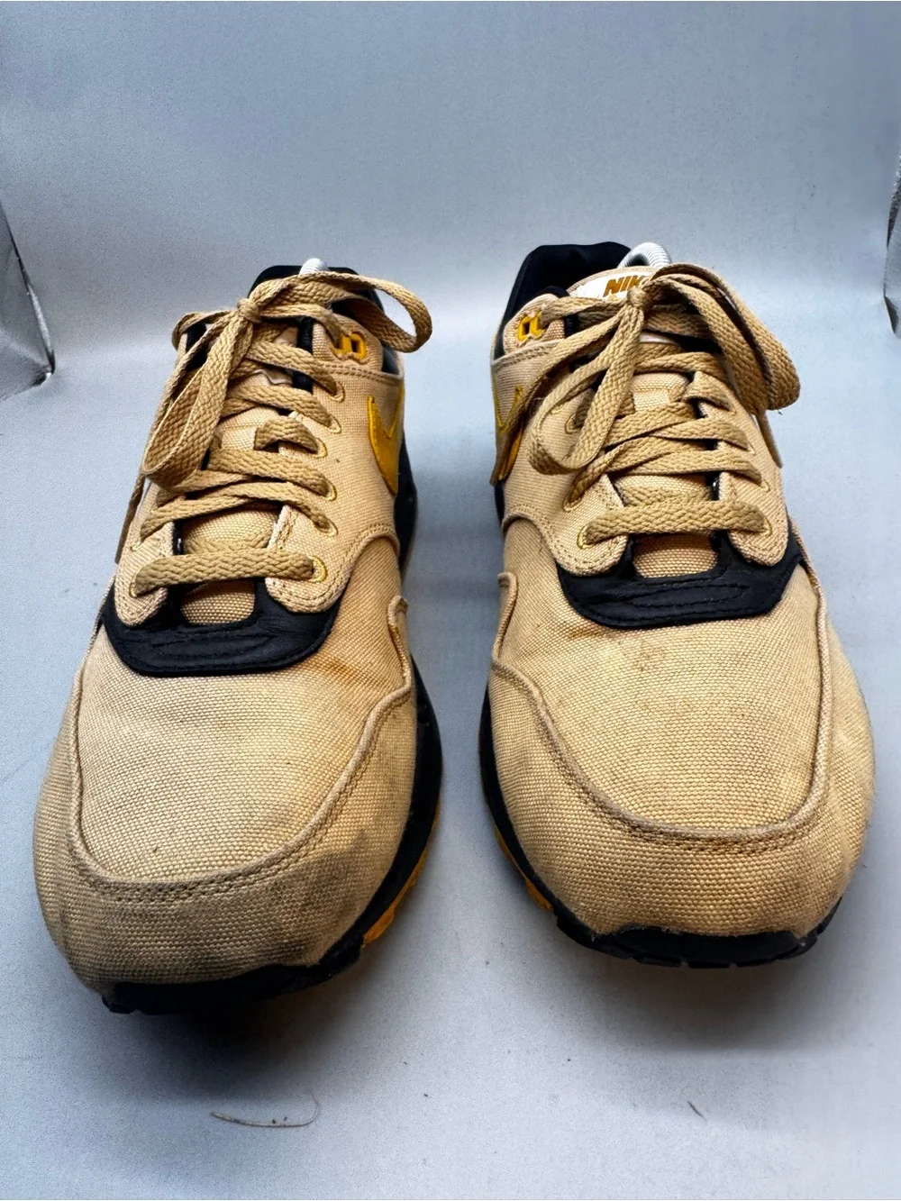 Size 10 - Nike Air Max 1 Premium Elemental Gold Low Top Men’s Shoes
